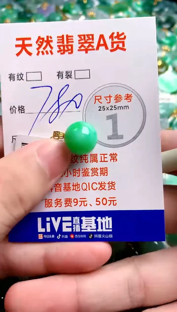 翡翠18K金镶嵌颈饰1051160314