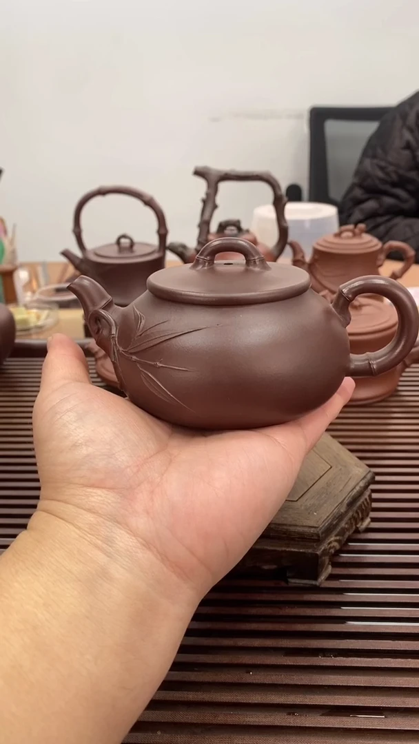 茶壶紫砂福利230毫升如意竹