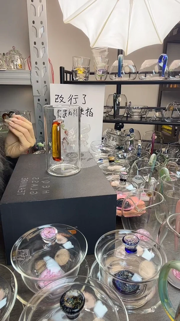 手工艺品玻璃风谜 绿茶杯琥珀 风谜