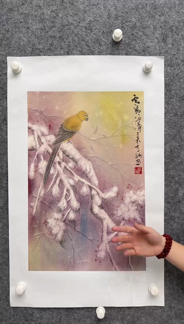 国画李纲-2.7平尺-国画作品