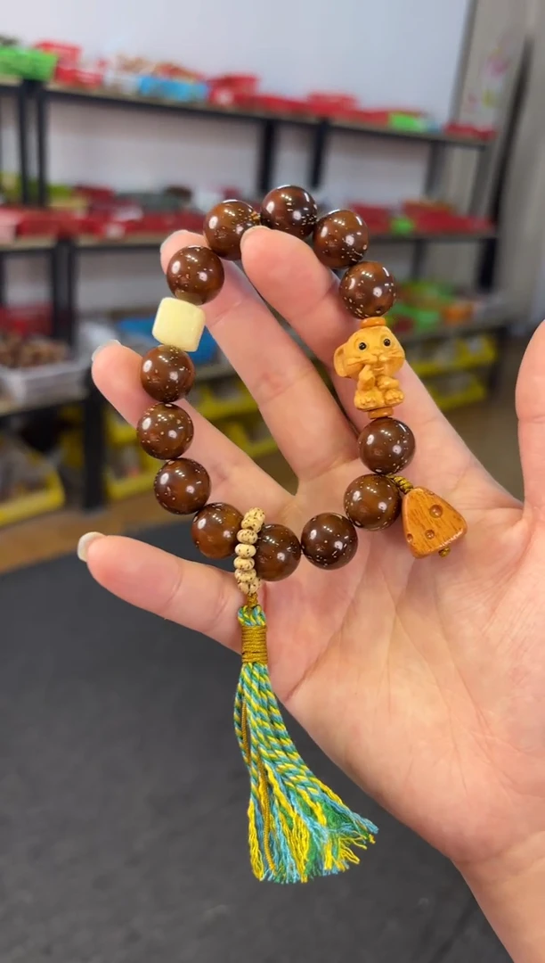 【闪购商品】菩提根/象牙果吊坠12mm紫金鼠杰瑞