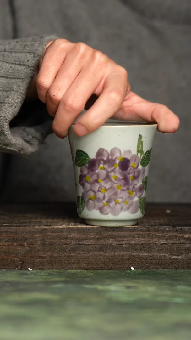 【闪购商品】杯青诗手工手绘瓷器