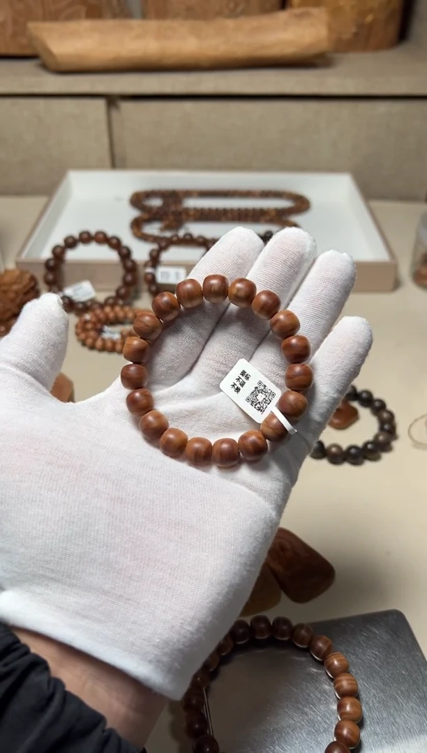 檀香木手串/手链沉水级横纹黑肉10.5x11老型  福利款