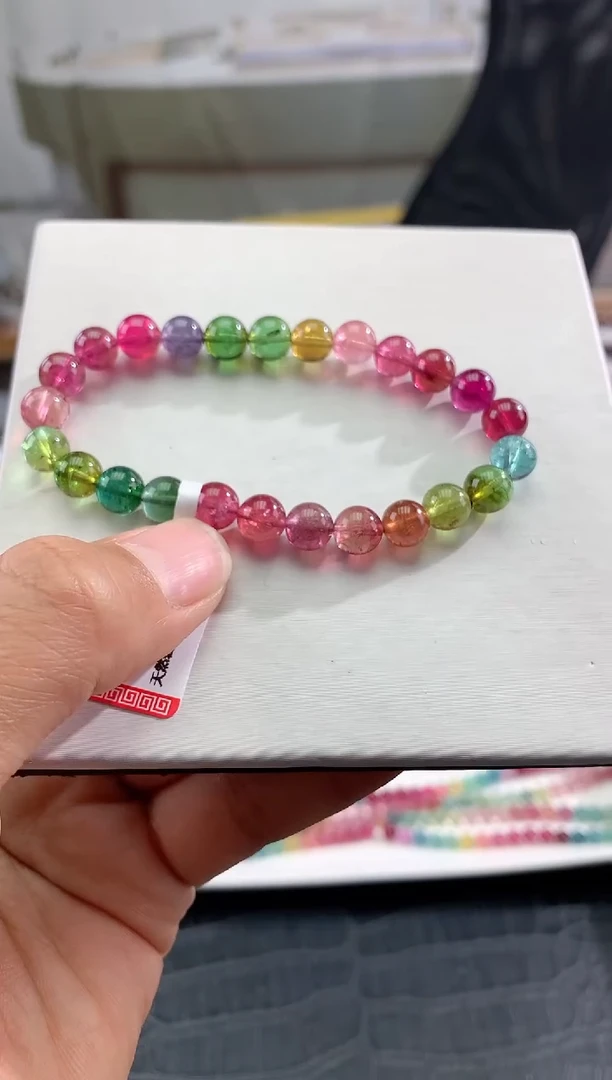 【闪购商品】碧玺手串未镶嵌多样性发一条