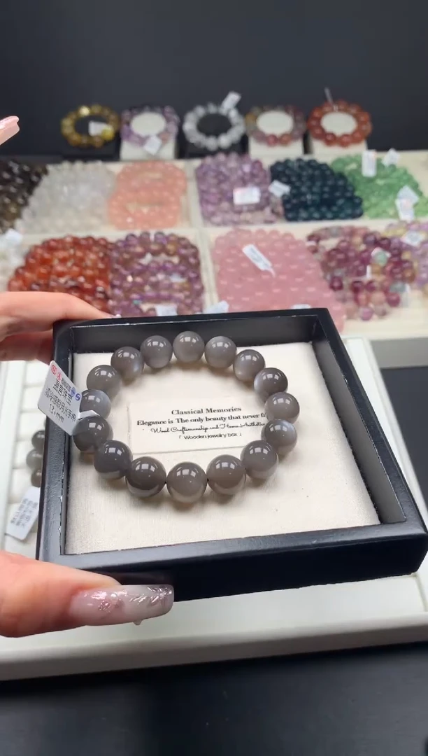 【闪购商品】月光石手串未镶嵌多样性发其一 13mm A45