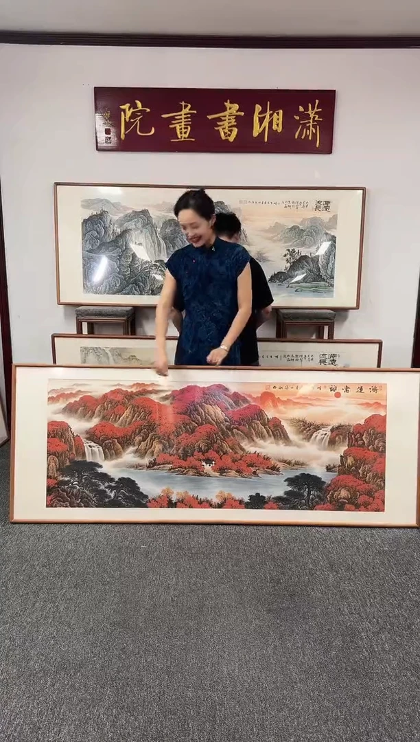 国画鸿运当头 210*80 刘海斌