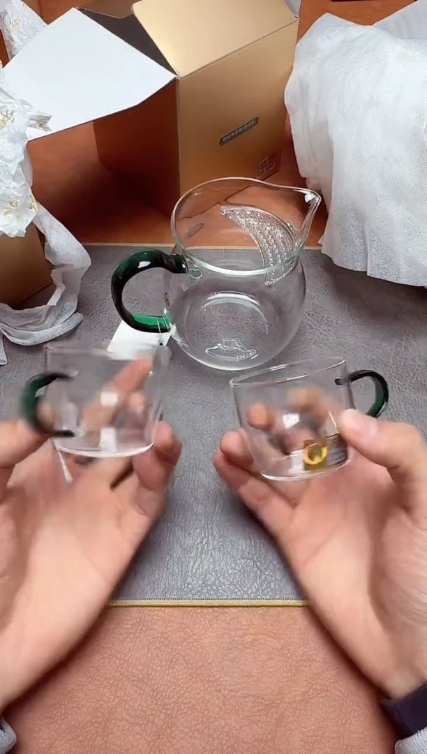 【闪购商品】禾器#观禄煮茶器墨绿+清尚对杯墨绿