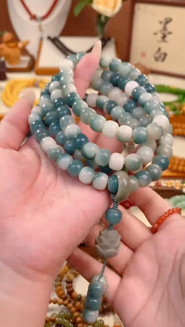 【闪购商品】菩提根/象牙果手串半山水莲花108颗