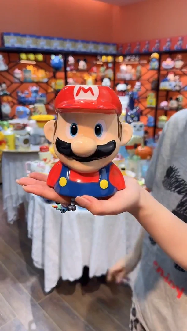 瓷片@@马里奥陶瓷倒置杯