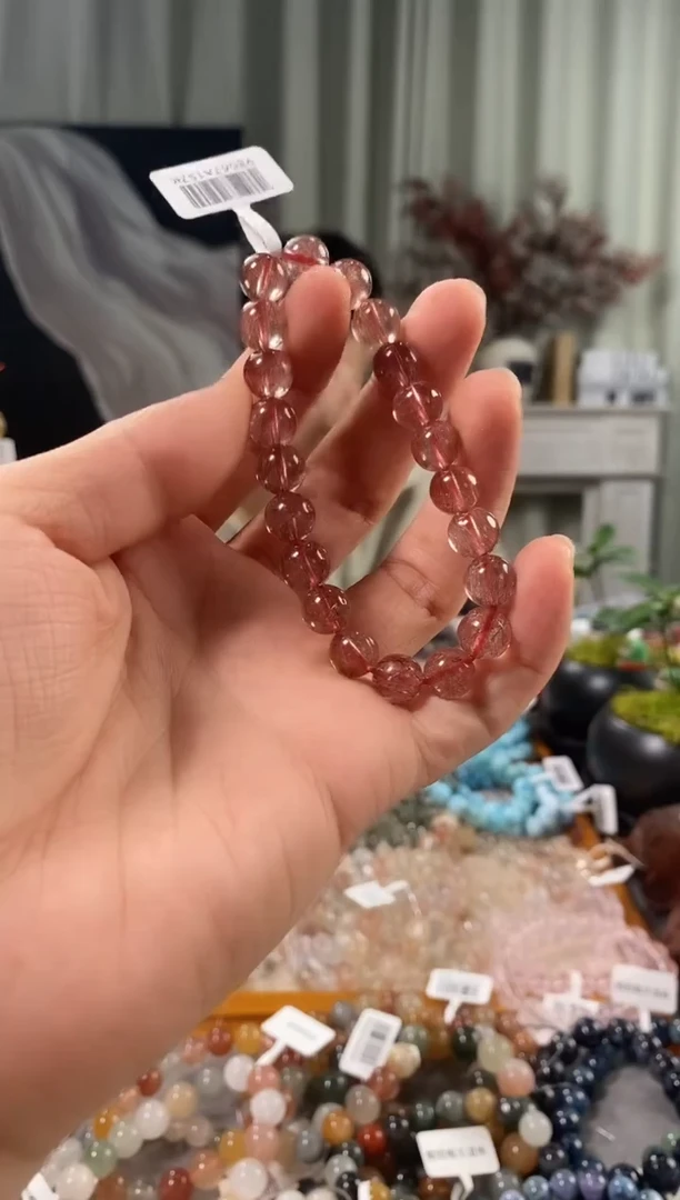 未镶嵌手链水晶b****u红发