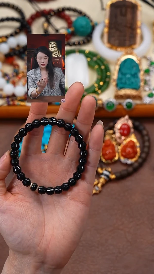 未镶嵌手链和田玉山*柒禧文玩回血好物