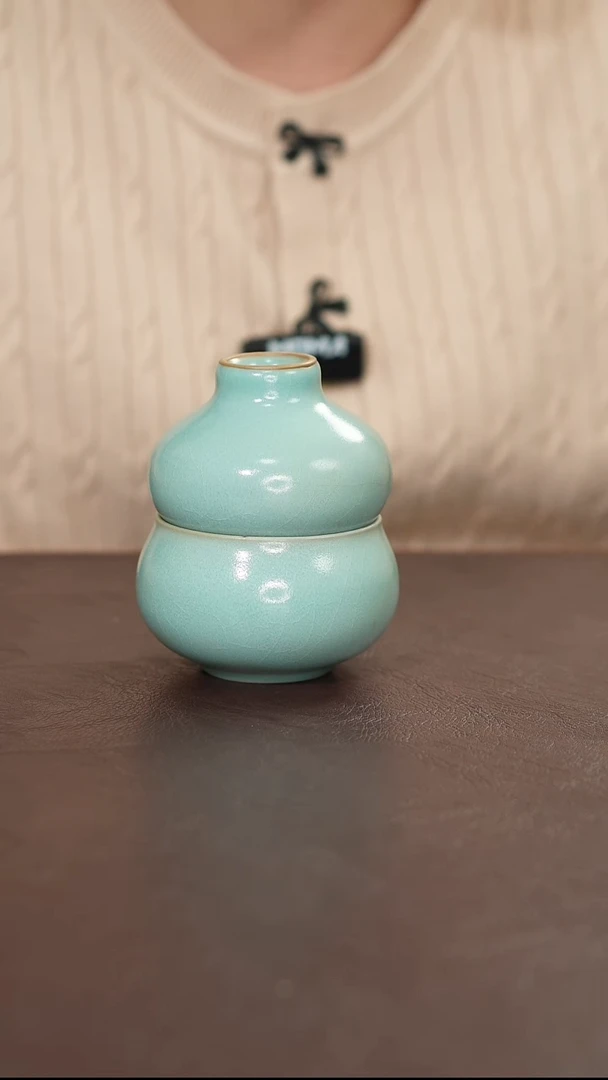 摆件瓷原矿原釉汝宋汝瓷