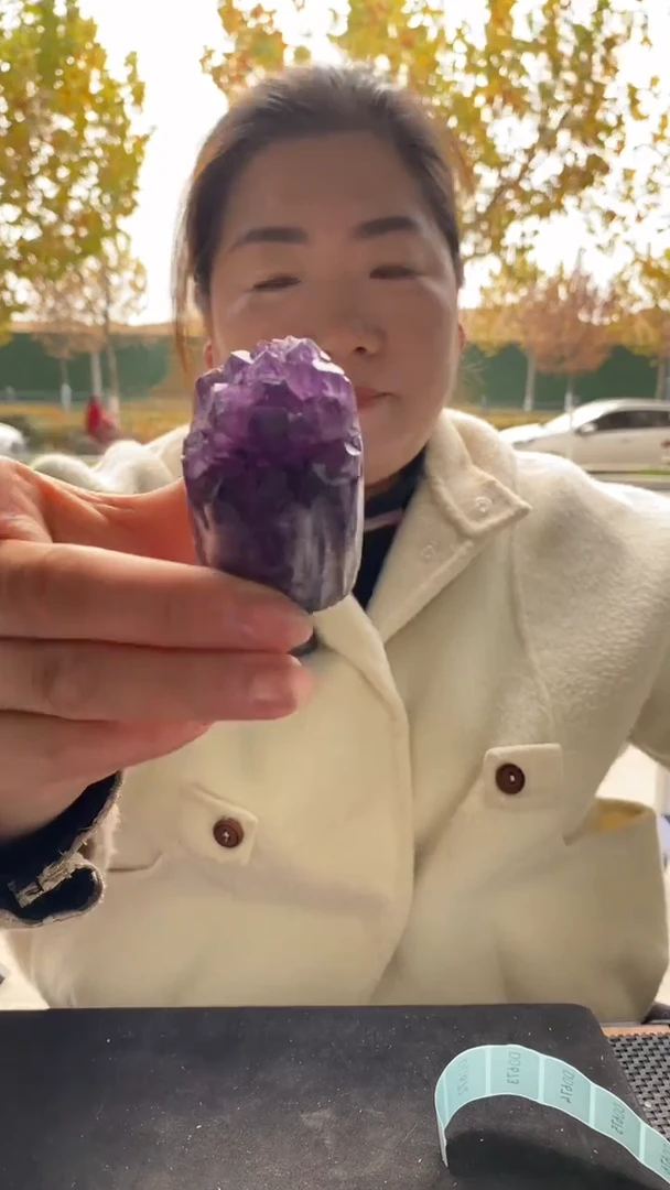 未镶嵌珠宝半成品水晶紫水晶洞D670