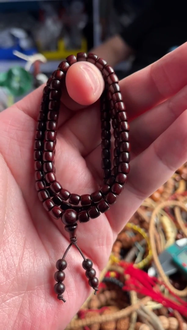 【闪购商品】小叶紫檀手串/手链王胖子文玩小叶紫檀高油高密5.3