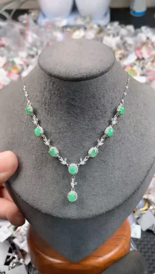 银S925镶嵌戒指翡翠222    5