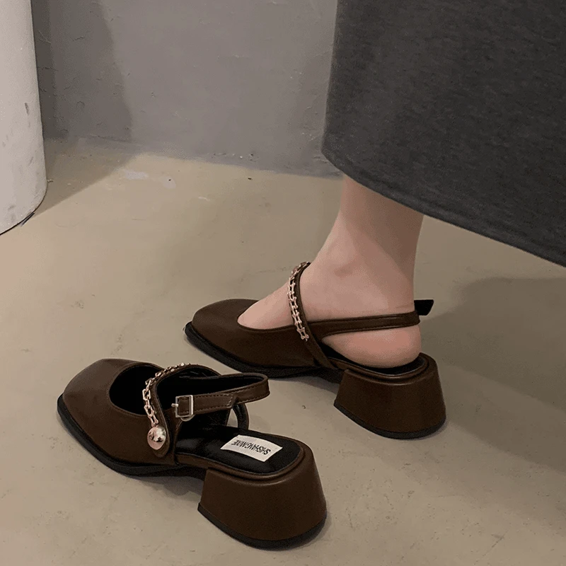 仙女风包头凉鞋2025夏季新款法式绝美百搭鞋子女ins潮牌百搭