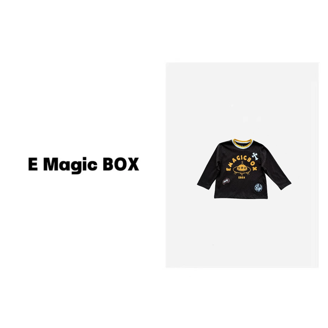 E Magic Box童装“巧克力宇宙夜”儿童限量款T恤C0458