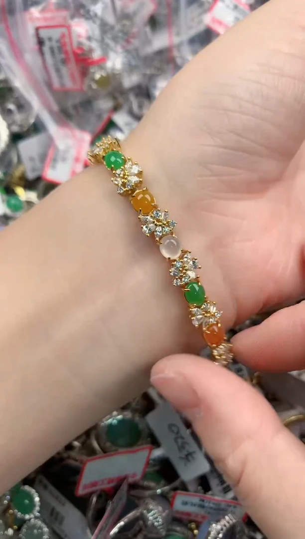 银S925镶嵌戒指翡翠3333----1