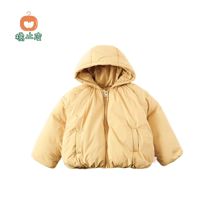 【现货】橘止皮儿童羽绒服90白鸭绒新国标冬季宝宝加绒外套DW249932