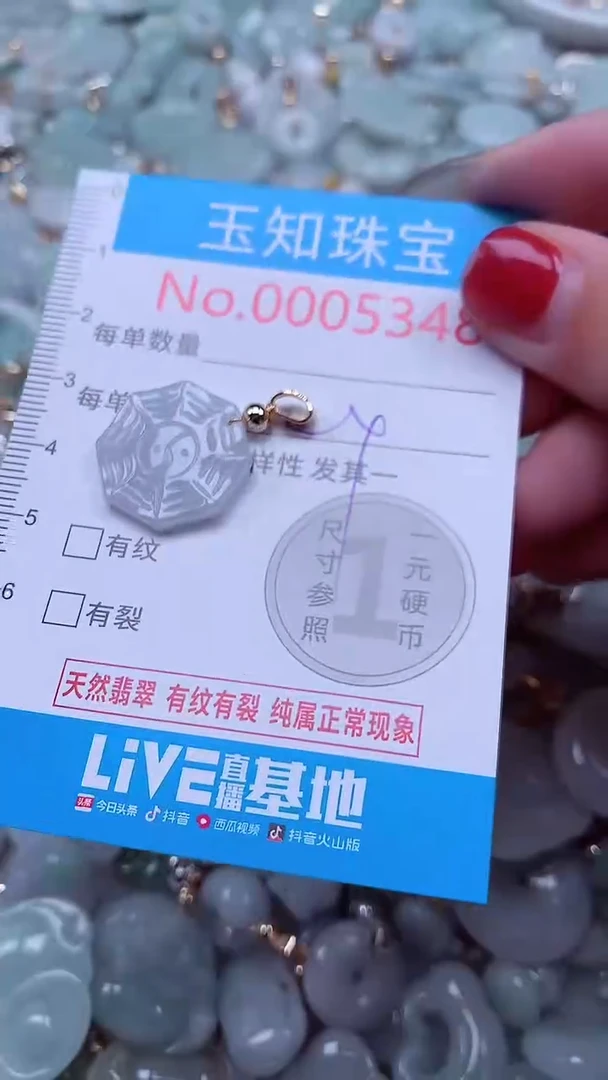 吊坠(不含链)未镶嵌翡翠5348