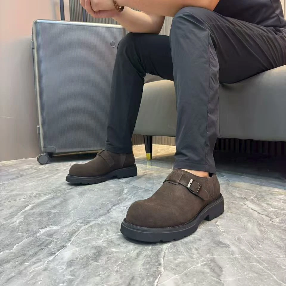 2025秋季新款男士时尚厚底商务精致轻奢休闲皮鞋男鞋