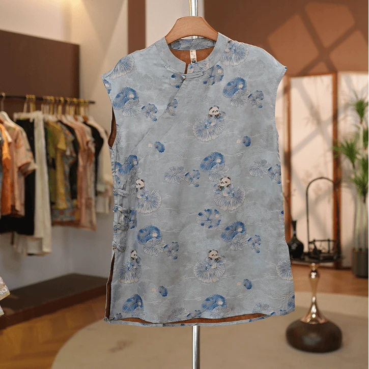 【坐荷】新中式国风洋气舒适百搭坐荷连衣裙