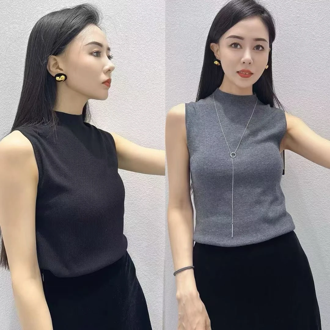 思慕缇无袖针织气质百搭