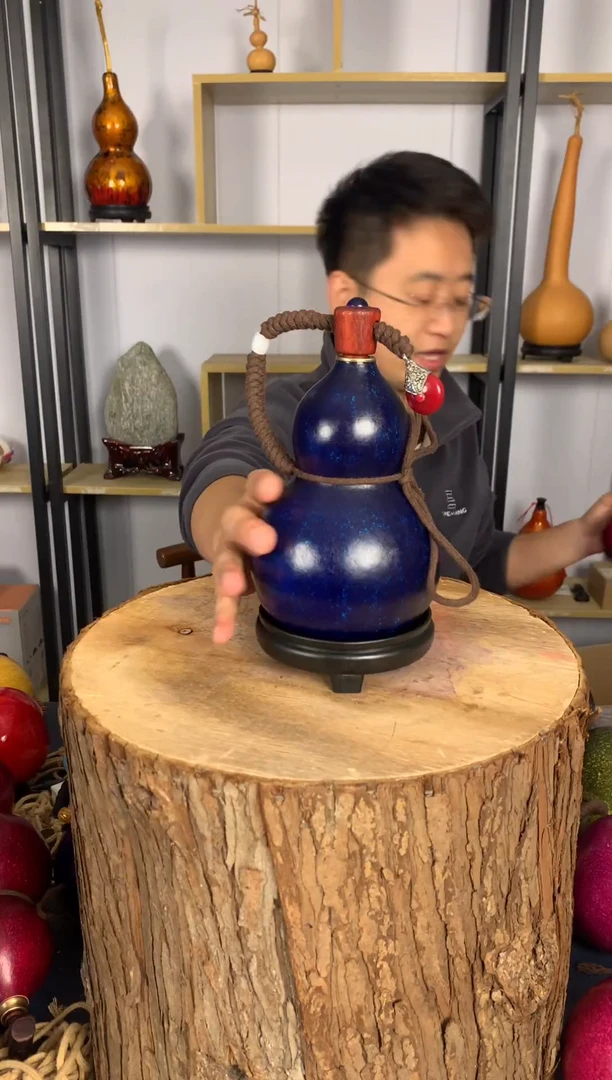 非遗大漆天然酒葫芦一物一拍