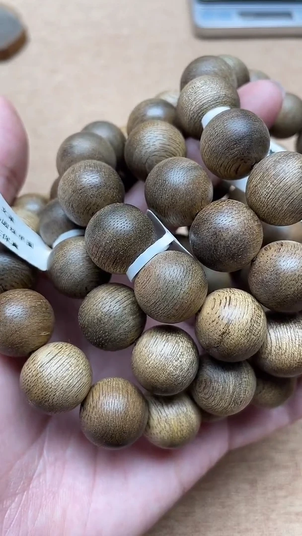 沉香手串文莱1.5圆珠单圈多样性发其一