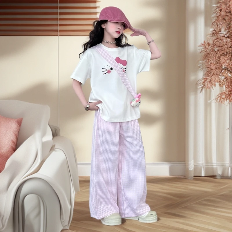 女童秋装2025新款小宝宝中大童韩版洋气儿童装百搭潮休闲女孩秋季