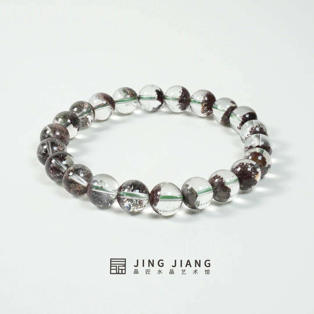 晶匠天然红幽灵手串7mm+多样性发一  编号M50510 简约