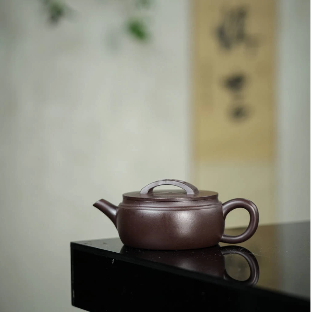 【半手工】紫砂壶 助工吴敏 汉瓦 老紫泥 150CC