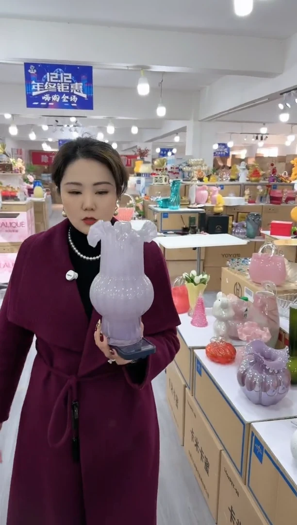 【闪购商品】琉璃椿野花器-qw-早40