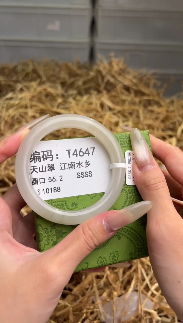 未镶嵌手镯石英质玉T4647