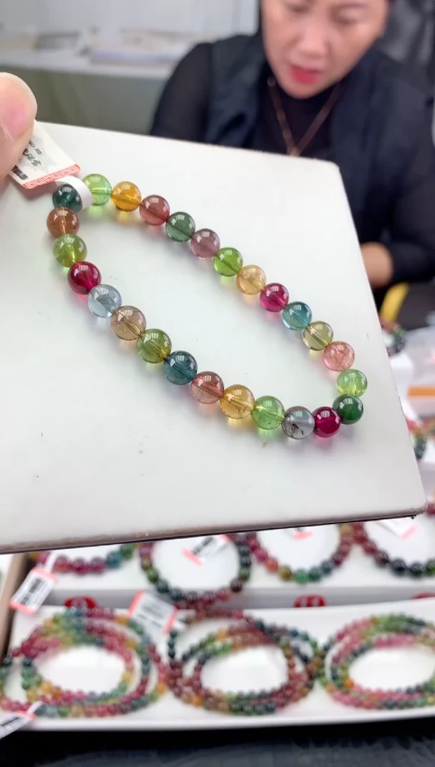 未镶嵌手串碧玺多样性发一条