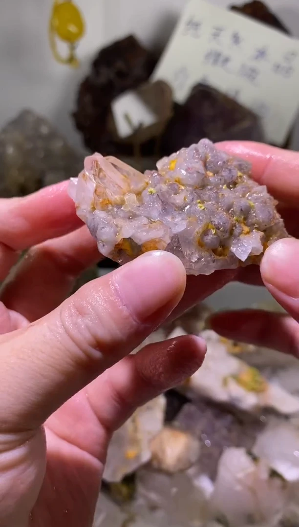 未镶嵌珠宝半成品水晶49号68g莫奈四川超七花园水晶