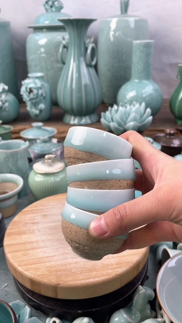 【闪购商品】4个 特价福利 微瑕 慧仙青瓷