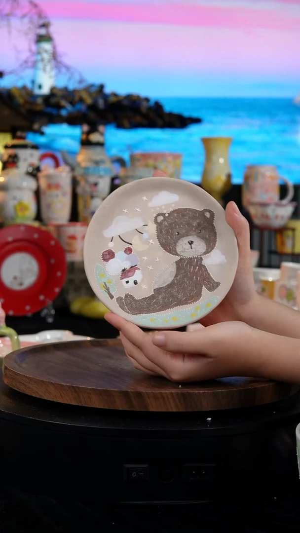 陶瓷便携款景德镇手工手绘陶瓷