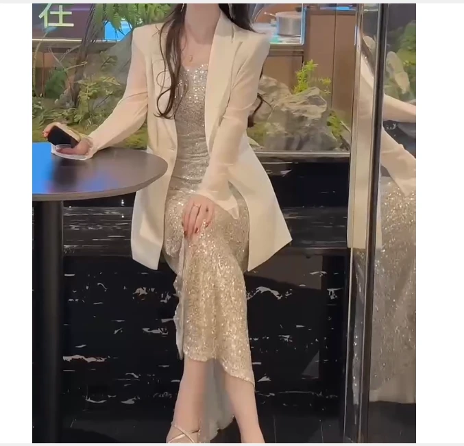 2025春季新款网红同款洋气气质韩版爆款休闲外套裙子女ye-n6