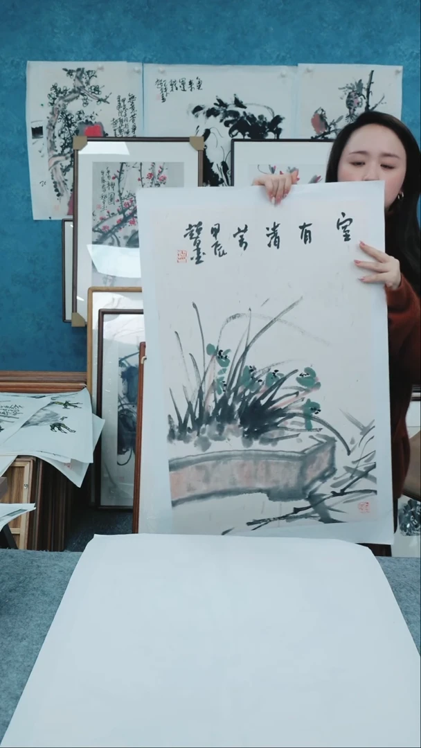 【闪购商品】国画四尺三开郑志超老师花鸟