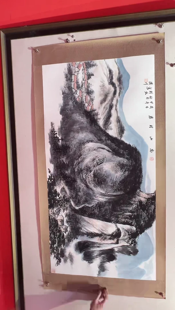 【闪购商品】绘画贺润川-8平尺-国画作品 红