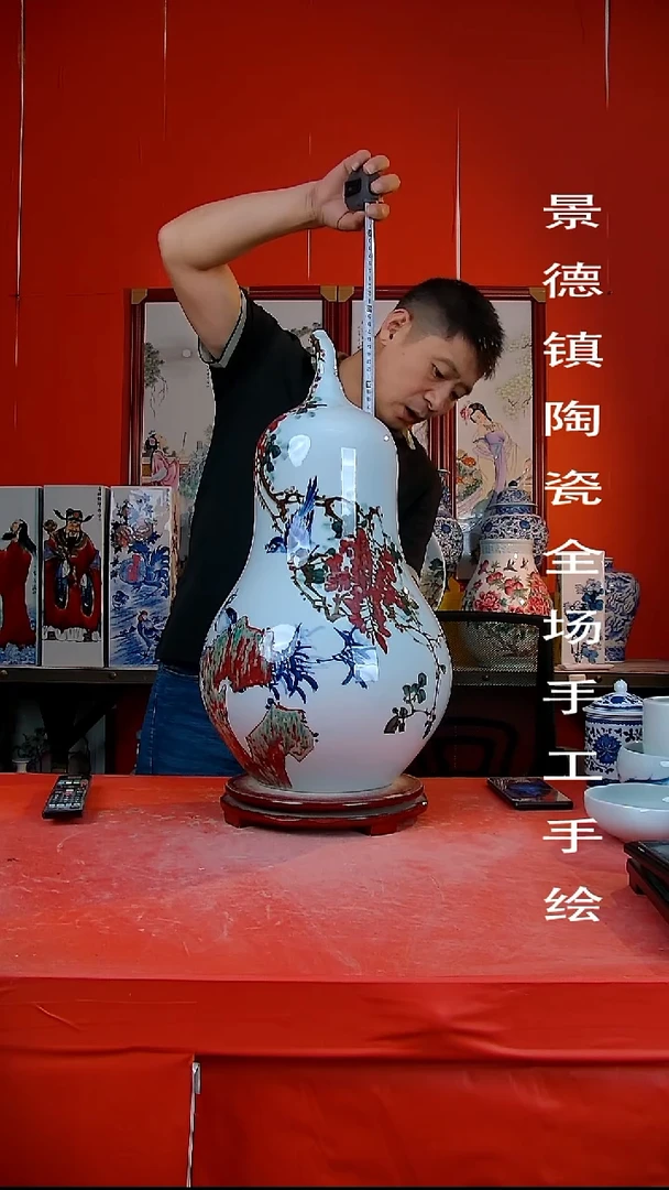 摆件手景德镇陶瓷 全场手工绘9