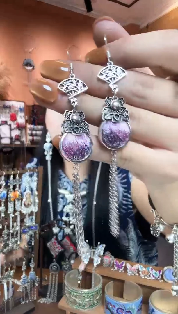 刺绣纯手工民族风耳环