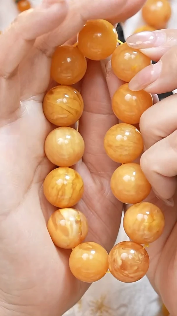 蜜蜡颈饰未镶嵌2898天然蜜蜡珠宝奇石全部保真