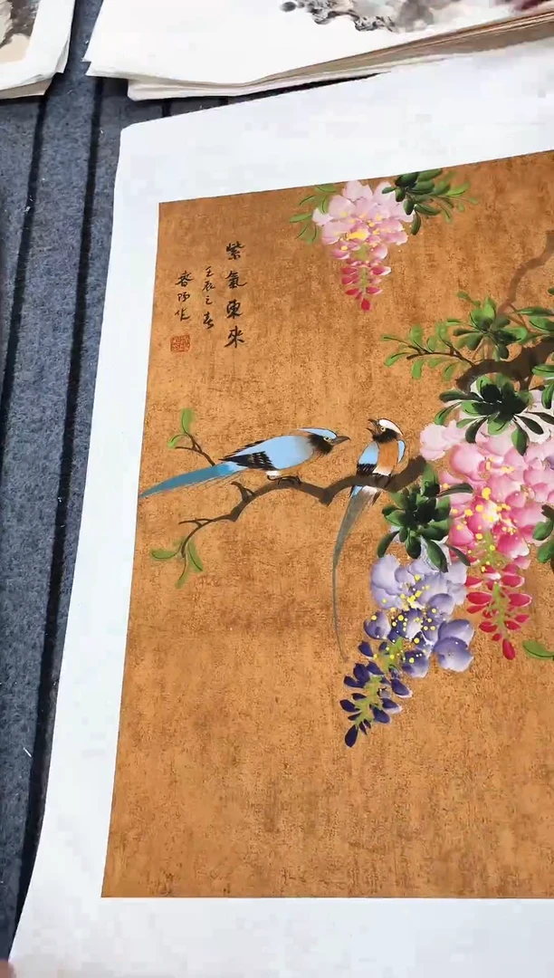 精品国画花鸟作品
