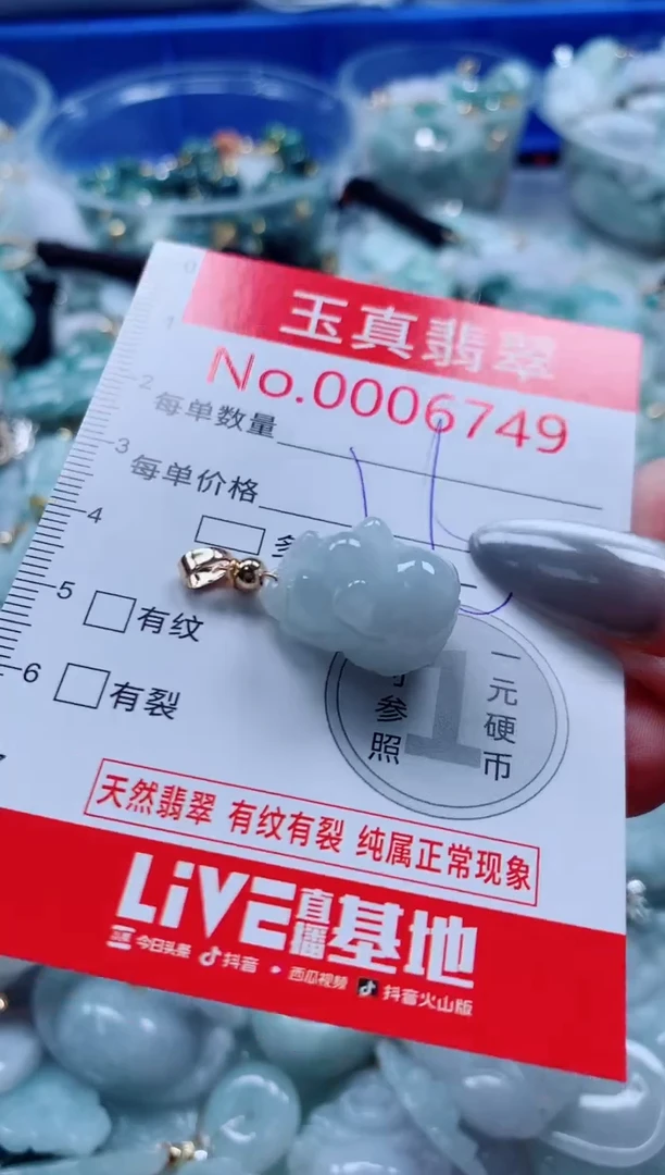 吊坠(不含链)未镶嵌翡翠6749