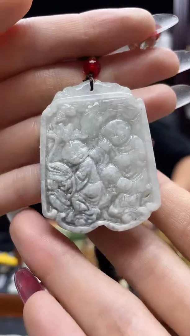 未镶嵌岫玉吊坠·