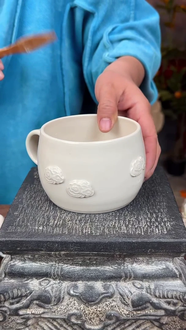 【闪购商品】摆件微瑕手工透明釉陶瓷杯