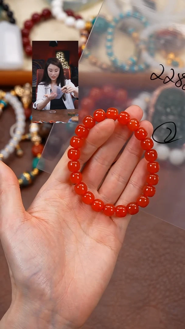 未镶嵌手串南红玛瑙巴**嘿柒禧文玩回血好物