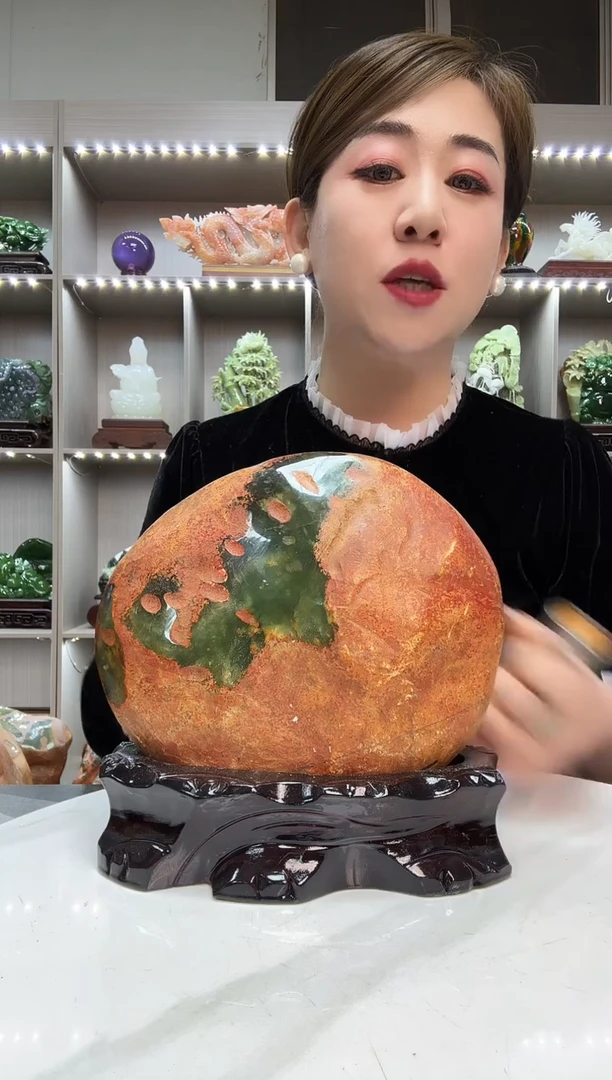 石材天然石材家居摆件办公室客厅玄关高档摆件